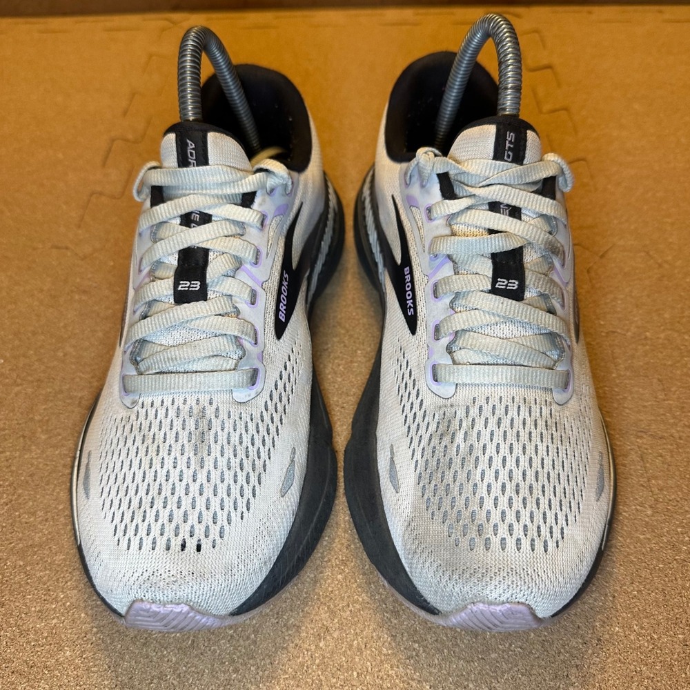Brooks Adrenaline GTS 23 Womens Running Shoes Grey Purple 1203811B039 Size 7.5 - Picture 2 of 10